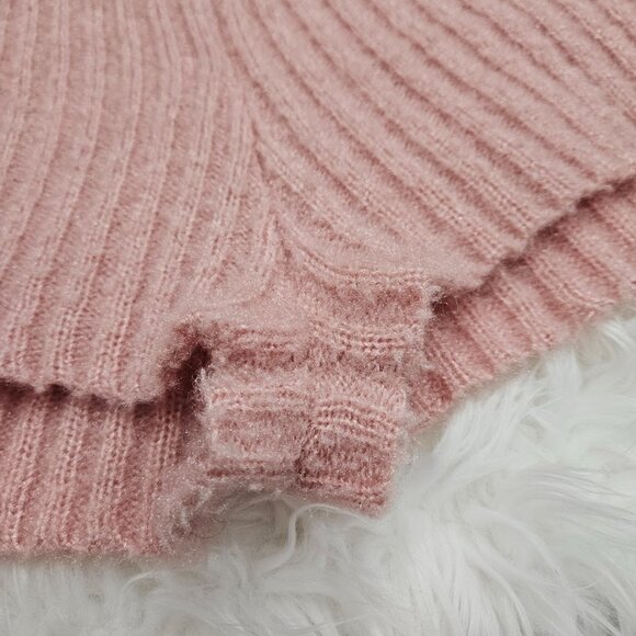 Eloquii Pink High Waisted Ribbed Knit Fuzzy Textured Lounge Pajama Shorts 22/24 - Picture 5 of 9